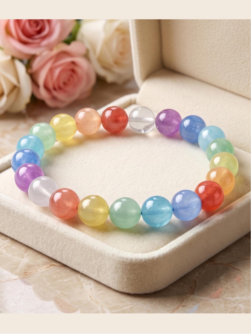 🆕New Dopamine 8mm Bracelet-Magic Color 
  Changing Boho Jewelry